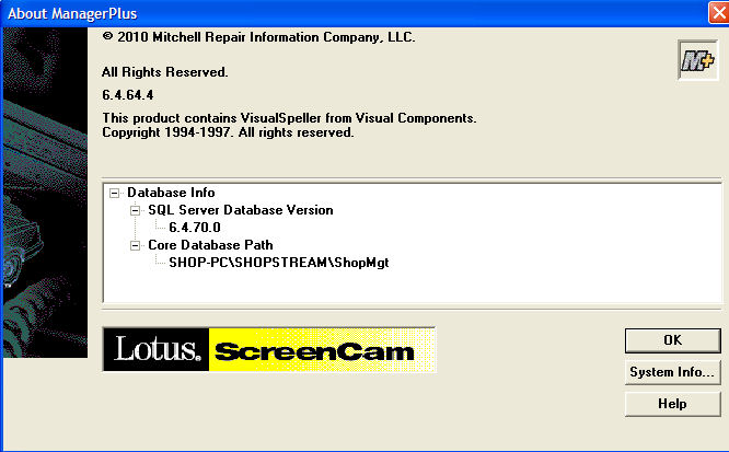 Version screen 1.
