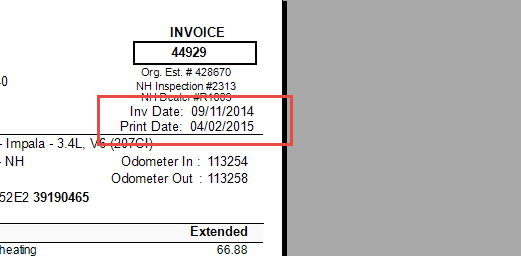 work performed date now matches